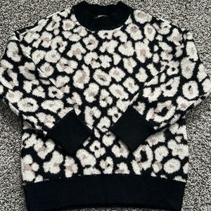 Blush leopard print sweater